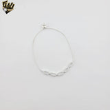 (2-0323) Plata de Ley 925 - Pulsera de Circón Ajustable de 4,5 mm.