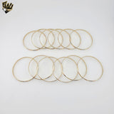 (1-4013-3) Gold Laminate - 4mm Three Tones Bangles - Dozen - BGO