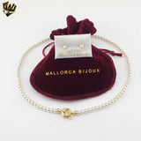 (MSET-02) Gold Laminate - 4mm Mallorca Pearls Set - BGF