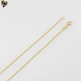 (1-1763) Laminado de oro - Cadena de eslabones curvos de 1,5 mm - BGF