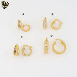 (1-2653-1) Gold Laminate Hoops - BGO