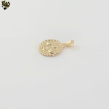 (1-2093) Gold Laminate - Sea Medal Pendant - BGF