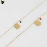 (1-6100) Laminado Oro - Collar Charms Perlas - BGF