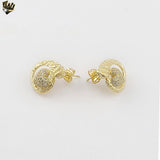 (1-1218-1) Laminado de Oro - Aretes Planos - BGF