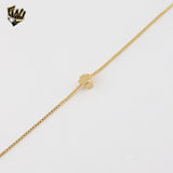 (1-6122-2) Gold Laminate -Dainty Flower Necklace - BGF