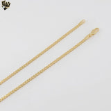 (1-1775) Laminado de oro - Cadena de eslabones curvos de 3 mm - BGF