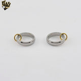 (4-0002) Stainless Steel - Two Tones Band Ring.