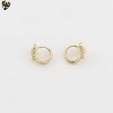 (1-2501-3) Gold Plated - Butterfly Huggies.