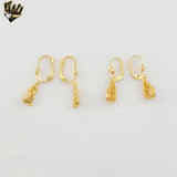 (1-1184) Laminado de Oro - Aretes Largos - BGO