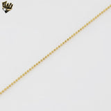 (1-1521) Gold Laminate - 1.5mm Ball Link Chain - BGF