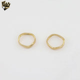 (1-3040-4) Laminado Oro - Anillo Cruz Circonitas - BGF