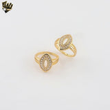 (1-3095-1) Laminado de Oro - Anillo Zircon - BGO
