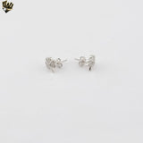 (2-3090) Plata de Ley 925 - Pendientes Largos Circonitas. 