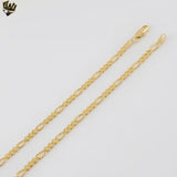 (1-1958) Gold Laminate - 4mm Figaro Link Chain - BGF