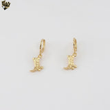 (1-2967-3) Gold Laminate - Two Tone Boot Hoops - BGF