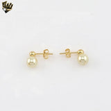 (1-1032-2) Pendientes colgantes de oro laminado - BGO