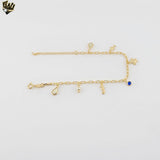 (1-0491) Gold Laminate - Sea Charms Paper Clip Bracelet - BGF