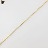 (1-1523-2) Laminado de oro - Cadena de eslabones de bolas de 2,3 mm - BGF