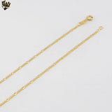 (1-1801) Gold Laminate - 2.5mm Alternative Figaro Link Chain - BGF