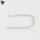 (2-0375) Plata de Ley 925 - Pulsera de Bolas de 2.5mm.