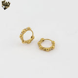 (4-2228) Stainless Steel - Zircon Huggies Hoops