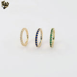 (1-3129-2) Gold Laminate - Zircon Eternity Ring - BGF