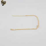 (1-0628) Gold Laminate - 3mm Curb Link Bracelet - 7" - BGF