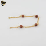 (1-0759-1) Gold Laminate - Aventurine Beads Bracelet - BGF