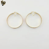 (1-2784-2) Gold Laminate - Elephants Three Tone Hoops - BGO