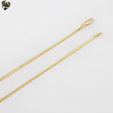 (1-1614-1) Gold Laminate - 3mm Herringbone Link Chain - BGF