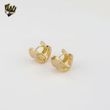 (1-2976-1) Gold Laminate -Chunky Hoops Earrings - BGF