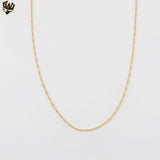(1-1940) Gold Laminate - 1.5mm Figaro Link Chain - BGF
