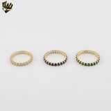 (1-3129-2) Gold Laminate - Zircon Eternity Ring - BGF