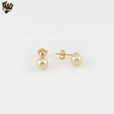 (1-1032-2) Pendientes colgantes de oro laminado - BGO