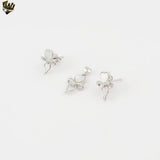 (2-6380) 925 Sterling Silver - Heart-Bow Design Set.