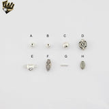 (mfin-127-134) Sterling Silver Findings - Jewelry Making (Dozen)