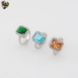 (2-5137) Plata de Ley 925 - Anillo Mariposa con Zircones