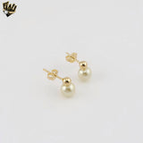 (1-1032-2) Pendientes colgantes de oro laminado - BGO