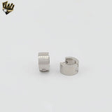 (4-2162) Stainless Steel - Huggie Hoops.