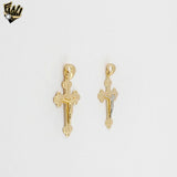 (1-2330) Gold Laminate- Cross Pendants - BGF