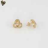 (1-1216-1) Laminado Oro - Pendientes Largos Circonitas - BGF