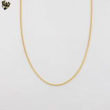 (1-1770) Laminado de oro - Cadena de eslabones curvos de 2,3 mm - BGF