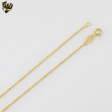 (1-1521) Gold Laminate - 1.5mm Ball Link Chain - BGF