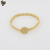 (1-60090-2) Gold Laminate - 5.5mm Elephant Bracelet - BGO