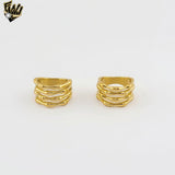 (4-0038) Stainless Steel -Bamboo Style Ring.