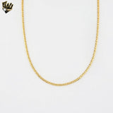 (1-1791) Gold Laminate - 2.5mm Flat Link Chain - BGF