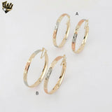 (1-2784-1) Laminado Dorado - Aros Tres Tonos - BGO