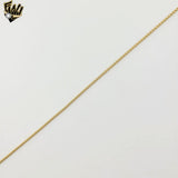 (1-1662) Gold Laminate - 1mm Alternative Box Link Chain - BGO