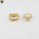 (1-3186) Gold Laminate - Wedding Ring - BGO