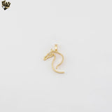 (1-2380-1) Gold Laminate- Horse Siluette Pendant - BGF